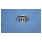 10K Mounting w/Diamonds 2gr  Sz 7