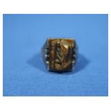10K Tiger Eye Ring 10gr groos wt. Sz 11