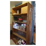 Large Wooden Shelf 48x17.5x84"H