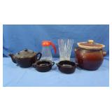 Ceramic Canister w/id, coffee pot and more