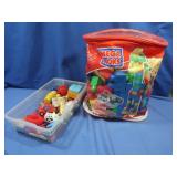 Bag of Mega Blocks & Misc Children