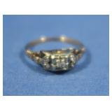 Antique 14K Diamond Ring 1.2gr  Sz 6