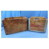 Vintage Sealtest Wooden&Metal Milk Crates(one