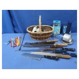 Knives(large), Coffee Cleaner, Coffee Filters and