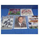 5- 8x10 Autographs incl.Amos Zereoue w/COA,