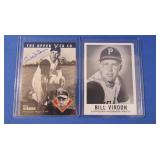 2 Bill Vernon Autographed Cards