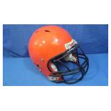 Orange Riddell Football Helmet