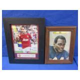 Framed Walter Payton Photo&Hernandez Photo