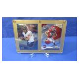 Travis Kelce 2 Card Display Framed w/Display