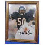 Michael Singetary Autographed Picture Framed