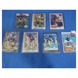 7 Autographed Steelers Cards