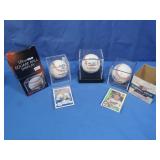 2 Autographed Baseballs