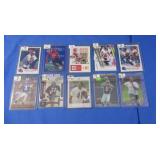 10 Numbered Football Cards