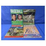 4 Vintage Baseball Yearbooks