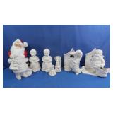Crafting Ceramics-blank,1 Painted Santa