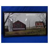 Framed Art-Americana-Tobacco Barn&more