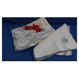 Embroidered Xmas Table Linens