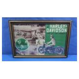 Vintage-style Framed Haley Print