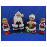 Painted Ceramic Christmas Figures