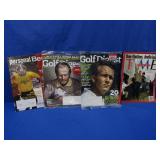 Golf Digests,Sept 11th Time Mag.(9/24/01)&more