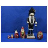 Handpainted Wooden Nesting Dolls,Carved Wood