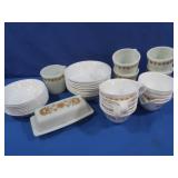 Corelle Butterfly Gold Dishes