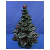Vintage Ceramic Christmas Tree w/Base(missing some