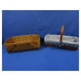 Longaberger Baskets-2, 1 w/liner