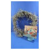 Grapevine Wreath&Pioneer Woman Cookbook Holder