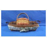 Longaberger Baskets-1993&1994,both w/plastic