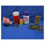 Alf Thermos, Jem Thermos,Vintage Toys