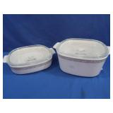 Cofrning ware Shangrila Casseroles w/Lids