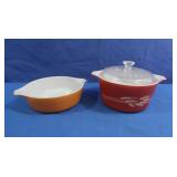 Vintage Pyrex Harvest Wheat #473B w/Lig,Butterfly