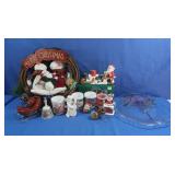 Chfristmas Wreath,Mugs,Candleholder&more