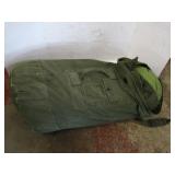 Vintage US Military Canvas Bag w/Tarp
