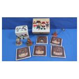Christmas Coaster Set, Decorative Boxes&more