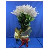 28" Fiberoptic Poinsettia Plant