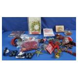 Snowman Letters, Cards,Ornaments&Flocked Santa