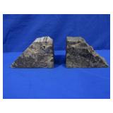 Natural Marble Wedge Bookends