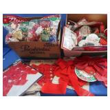 Vingage Christmas Ribbons,Garland&more