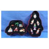 2 Boxes Thomas Pacconi Ornaments in Shaped Boxes