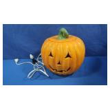 Lighted Jack-o-Lantern Ceramic