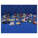 Vintage Christmas-Heat Spinner Ornaments,Flocked&