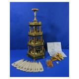 4-tier Wooden Christmas Candle Tower