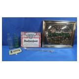 Framed Budweiser, Advertising,Coke