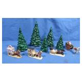 Small Ceramic Christmas Trees&Christmas Ornaments