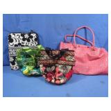 Vera Bradely zipped pouch,Vinyl Carry Bags