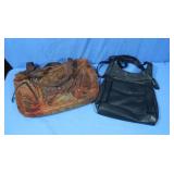 Vintage Fossil Corduroy/Suede purse&Vintage