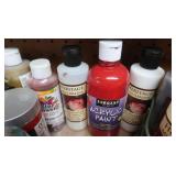 Asst Acrylic Paints-Paint Brushes,Paint