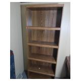 Wood/Particle Board Book Shelf 27.75x11.75x71"